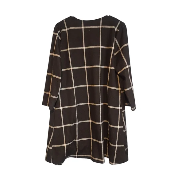 Fig & Blu Women's Black Plaid Cardigan Size XL - Picture 4 of 5